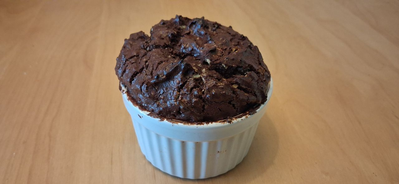 Čokoládovo-marcipánové brownies v kokotkách